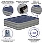 Flash Furniture Kellos 18 inch Air Mattress with ETL Certified Internal Electric Pump and Carrying Case, Queen (WGAM10118Q)~#|#~sp155708541_sc7