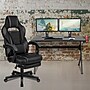 Flash Furniture 45"W Gaming Desk with Black Reclining Back/Arms Gaming Chair with Footrest, Black (BLNX40D1904BK)~#|#~sp155710037_sc7