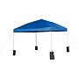 Flash Furniture 10'x10' Pop Up Event Straight Leg Canopy Tent with Sandbags and Wheeled Case, Blue (JJGZ1010PKGBL)~#|#~sp155711077_sc7