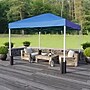 Flash Furniture 10'x10' Pop Up Event Straight Leg Canopy Tent with Sandbags and Wheeled Case, Blue (JJGZ1010PKGBL)~#|#~sp155711085_sc7