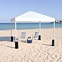 Flash Furniture 10'x10' Pop Up Event Straight Leg Canopy Tent with Sandbags and Wheeled Case, White (JJGZ1010PKGWH)~#|#~sp155711091_sc7