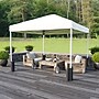 Flash Furniture 10'x10' Pop Up Event Straight Leg Canopy Tent with Sandbags and Wheeled Case, White (JJGZ1010PKGWH)~#|#~sp155711098_sc7
