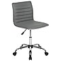 Flash Furniture Alan Armless Vinyl Swivel Task Chair, Light Gray/Chrome (DS512BLTGY)~#|#~sp155711166_sc7