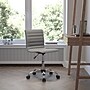Flash Furniture Alan Armless Vinyl Swivel Task Chair, Light Gray/Chrome (DS512BLTGY)~#|#~sp155711168_sc7