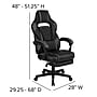 Flash Furniture X40 LeatherSoft Ergonomic Racing Gaming Chair, Black/Gray (CH00288BK)~#|#~sp155711373_sc7