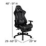 Flash Furniture X30 LeatherSoft Ergonomic Racing Gaming Chair, Gray (CH187230GY)~#|#~sp155711459_sc7