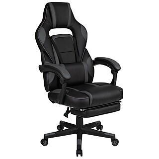 Staples Emerge Vortex Bonded Leather Ergonomic Gaming Chair, Black