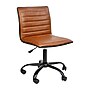 Flash Furniture Alan Armless Vinyl Swivel Task Chair, Brown/Black (DS512BBRBK)~#|#~sp155712626_sc7