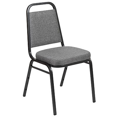 Flash Furniture HERCULES Series Fabric Banquet Stacking Chair, Gray/Silver Vein Frame (FDBHF1SVBCG) Simolary simolary.com