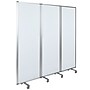 Flash Furniture Mobile Magnetic Whiteboard Partition with Lockable Casters, 72"H x 24"W (BRPTT0013M60183)~#|#~sp155714056_sc7
