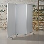 Flash Furniture Double Sided Mobile Magnetic Whiteboard/Cloth Partition with Lockable Casters, 72"H x 24"W (BRPTT0013MP6183)~#|#~sp155714064_sc7