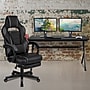 Flash Furniture 55"W Gaming Desk with Black Reclining Back/Arms Gaming Chair with Footrest, Black (BLNX40D1904LBK)~#|#~sp155715500_sc7