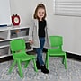 Flash Furniture Plastic School Chair with 10.5" Seat Height, Green, 2-Pieces (2YUYCX003GREEN)~#|#~sp155715523_sc7