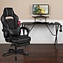 Flash Furniture 52"W Gaming Desk with Black Reclining Back/Arms Gaming Chair with Footrest, Black (BLNX40RSG1031BK)~#|#~sp155716767_sc7
