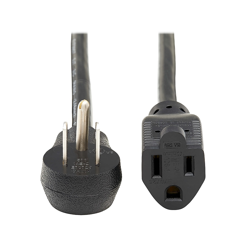 Tripp Lite 10' Extension Cord, 14 AWG, Black (P024-010-15D) image 1