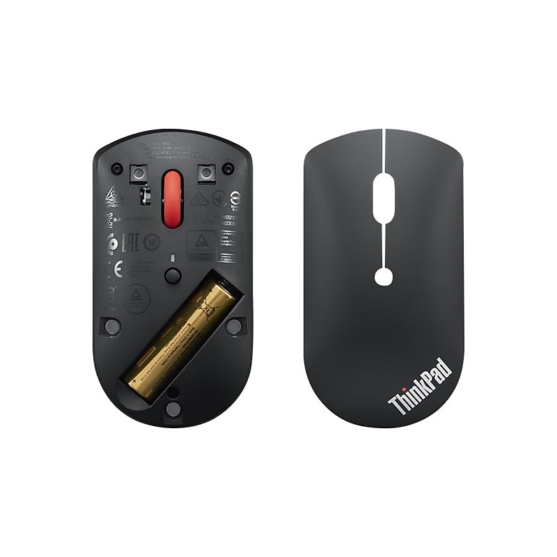 Lenovo ThinkPad Silent Wireless Ambidextrous Optical Mouse, Iron Gray (4Y50X88822) image 1