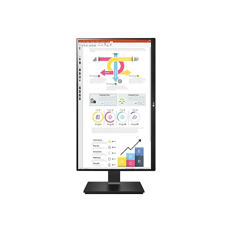 LG 24" LED Monitor, Black (24BP75Q-B) image 1