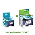 DYMO LabelWriter 30857 Name Badge Labels, 4" x 2-1/4", Black on White, 250 Labels/Roll (30857)