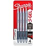 Sharpie S-Gel Retractable Gel Pen, Medium Point, Black Ink, 4/Pack (2126213)~#|#~sp156512622_sc7