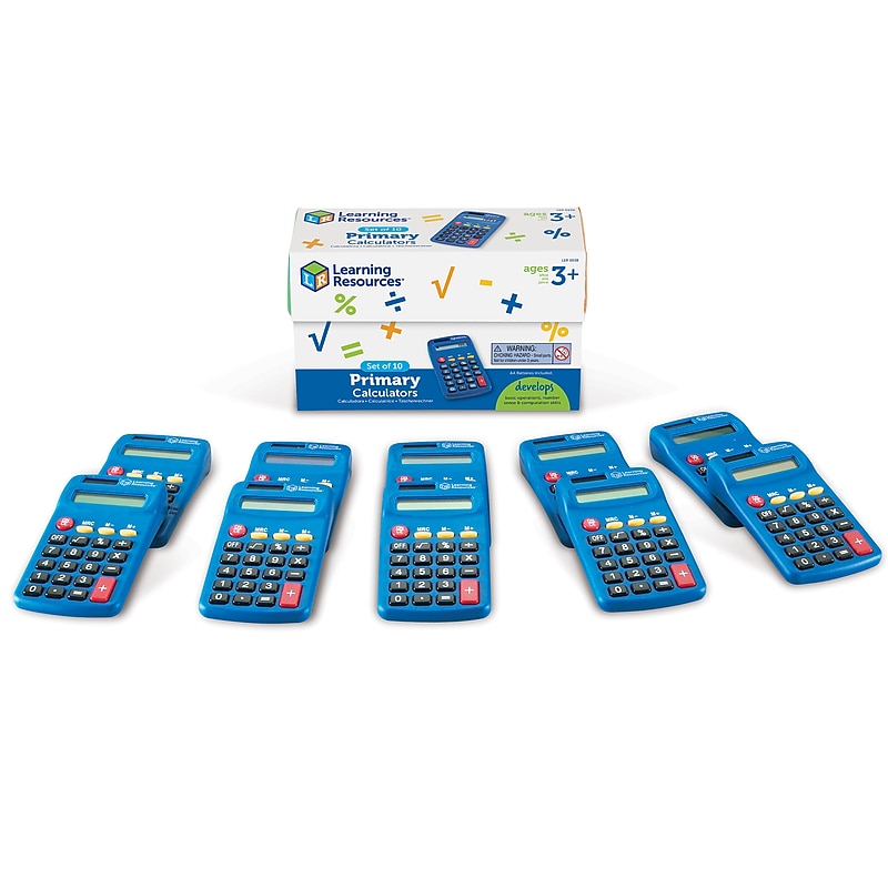 Learning Resources Primary Calculator, Set of 10 (LER0038) image 1
