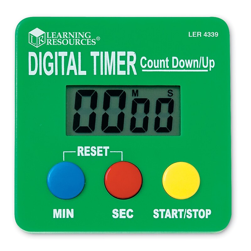 Learning Resources 100 Minutes Digital Timer, Multicolored (LER4339) image 1