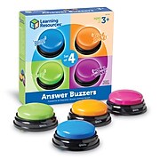 Learning Resources Answer Buzzers, Set of 4 (LER3774)