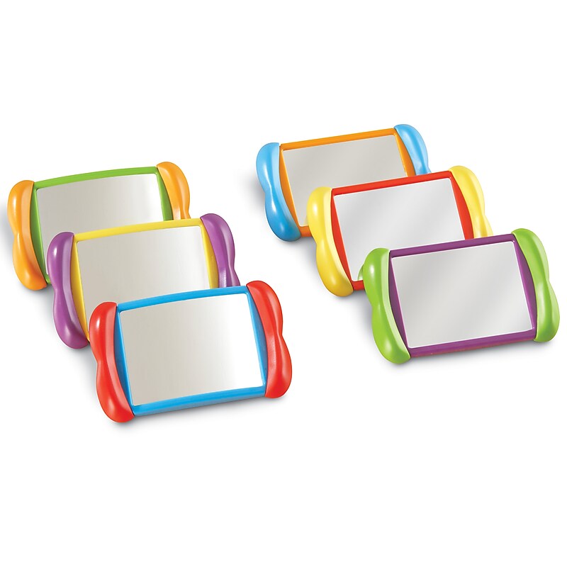 Learning Resources All About Me 2 in 1 Mirrors, 6/Set (LER3371) image 1