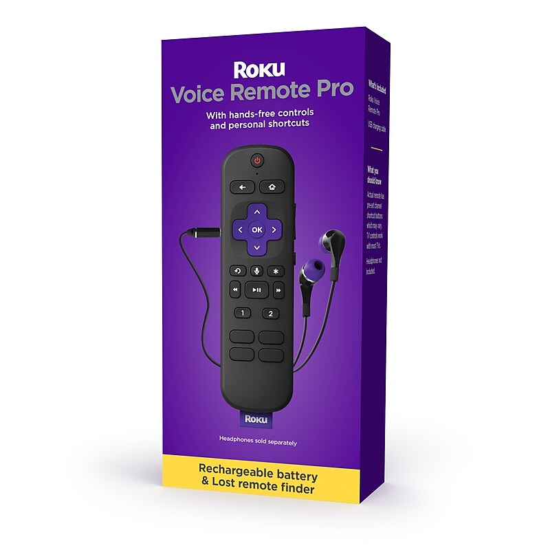 Roku Voice Remote Pro, Black (RCS01R) image 1