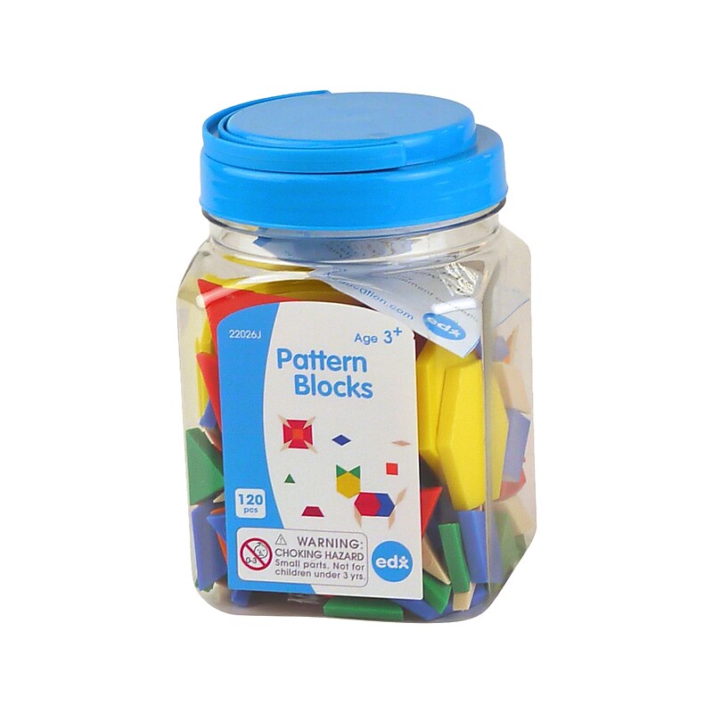 Edx Education Pattern Blocks, 120/Jar (22026) image 1