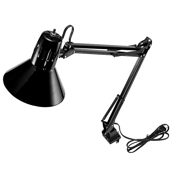 Bostitch LED Desk Lamp 36 H Black Metal VLF100 Staples