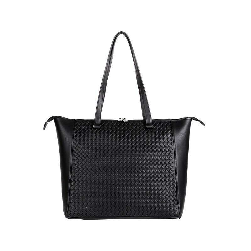 Karla Hanson Tanya Black Vegan Leather Tote Bag, Medium (21804BLACK) image 1