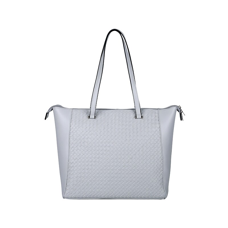 Karla Hanson Tanya Gray Vegan Leather Tote Bag, Medium (21804GREY) image 1