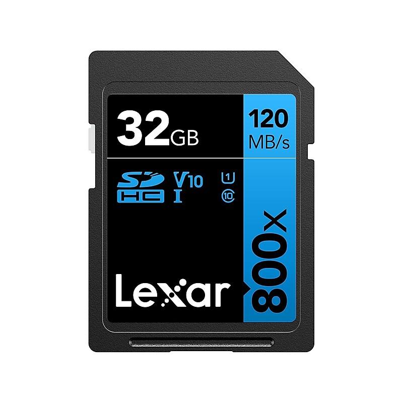 Lexar BLUE Series High-Performance 32GB SDHC Memory Card, Class 10, UHS-I, V10 (LSD80-32G-BNNNU) image 1