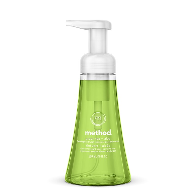 Method Foaming Hand Soap, Green Tea + Aloe Scent, 10 oz. (00362) image 1