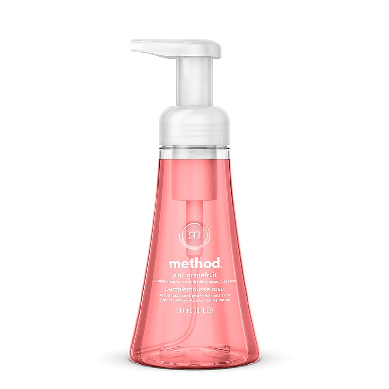 Method Foaming Hand Soap, Pink Grapefruit Scent, 10 oz (01361) image 1