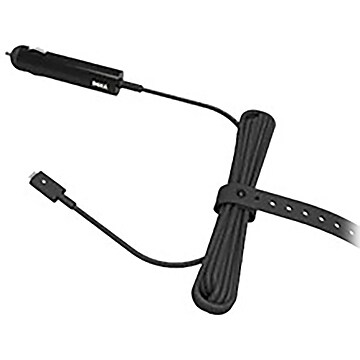 Dell Auto Air to USB-C 65W Adapter, Male to Male, Black (492-BBUN)