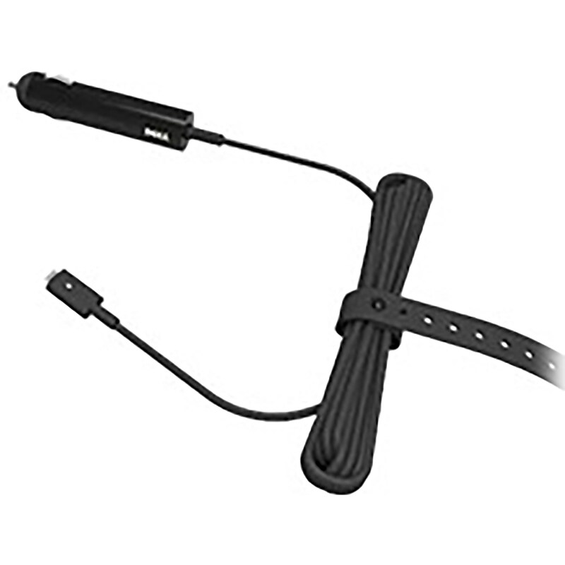 Dell Auto Air to USB-C 65W Adapter, Male to Male, Black (492-BBUN) image 1