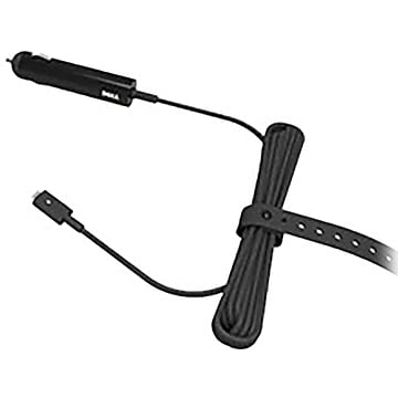 Dell Auto Air to USB-C 65W Adapter, Male to Male, Black (492-BBUN)