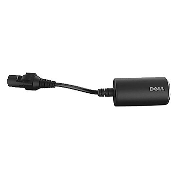 Dell Auto Air to USB-C 65W Adapter, Male to Male, Black (492-BBUN)