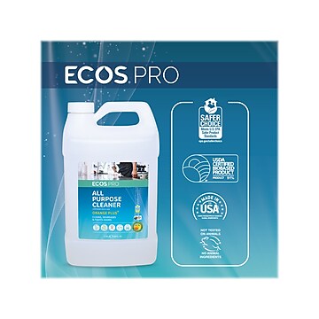 ECOS PRO Orange Plus All Purpose Cleaner and Degreaser, Citrus Scent, 1 Gal. (PL9706/04)