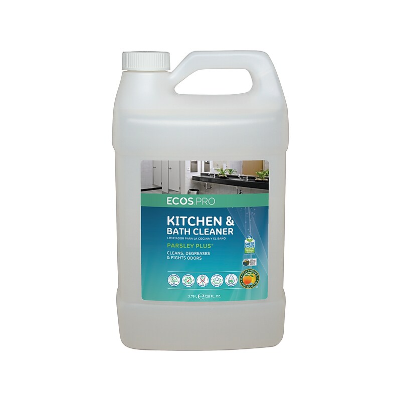 ECOS PRO Parsley Plus All-Purpose Kitchen & Bathroom Cleaner, Herbal Scent, 1 Gal. (PL9746/04) image 1