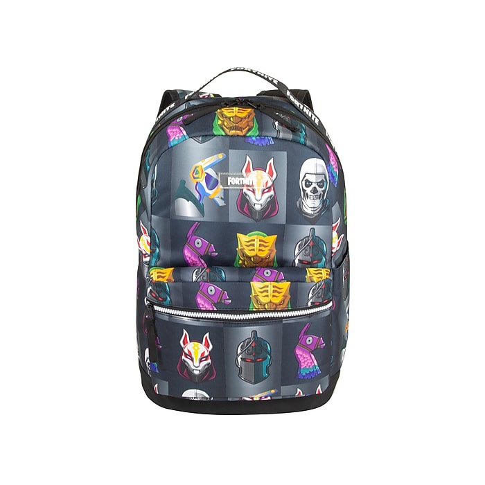 Fortnite Multiplier Kids Backpack, Large, Gray Multi (FN1000-095