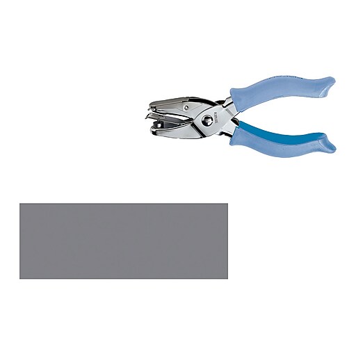 Fiskars 1Hole Rectangle Hand Punch, Blue (23567097J) Staples