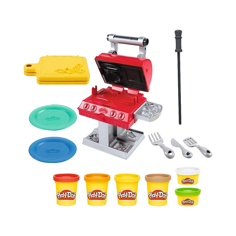 Play-Doh Kitchen Creations Grill and Stamp Play Set (F0652) image 1