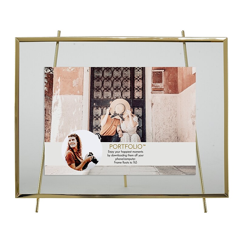SHEFFIELD HOME Portfolio Iron Picture Frame, Gold (7E75-97B GLD) image 1