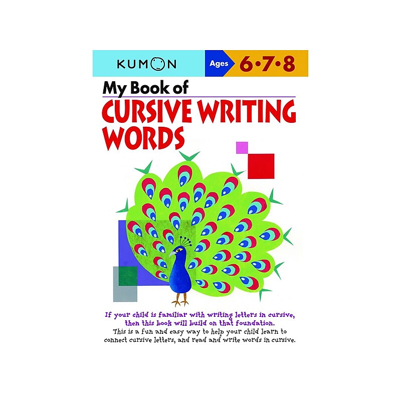 My Book of Cursive Writing: Words, Printed Book (1935800191) image 1