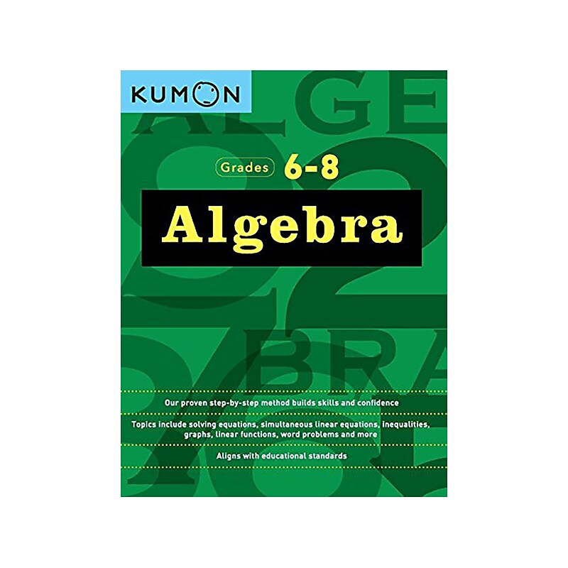 Algebra Grades 6-8, Printed Book (9781941082584) image 1