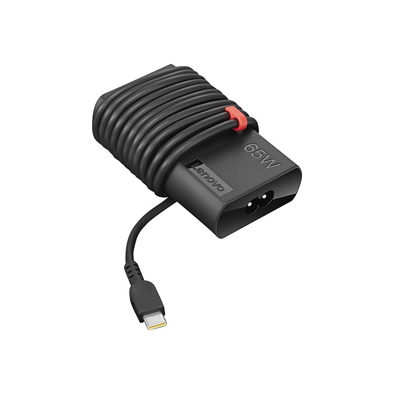 Lenovo 65W Slim AC USB Type-C, Power Adapter for ThinkBook 13x ITG Laptop, Black (4X20V24674) image 1