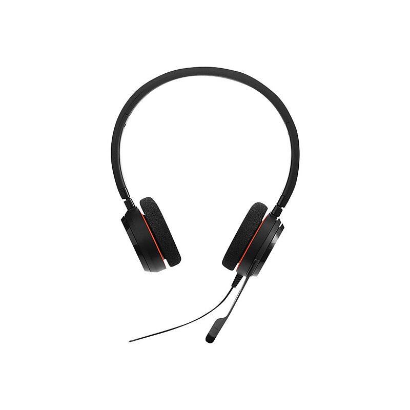 Jabra Evolve 20 MS Stereo Noise Canceling On Ear Phone & Computer Headset, Black (4999-823-189) image 1