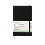 2022-2023 Moleskine 5.12" x 8.27" Academic & Calendar Weekly Diary/Planner, Black (851076)